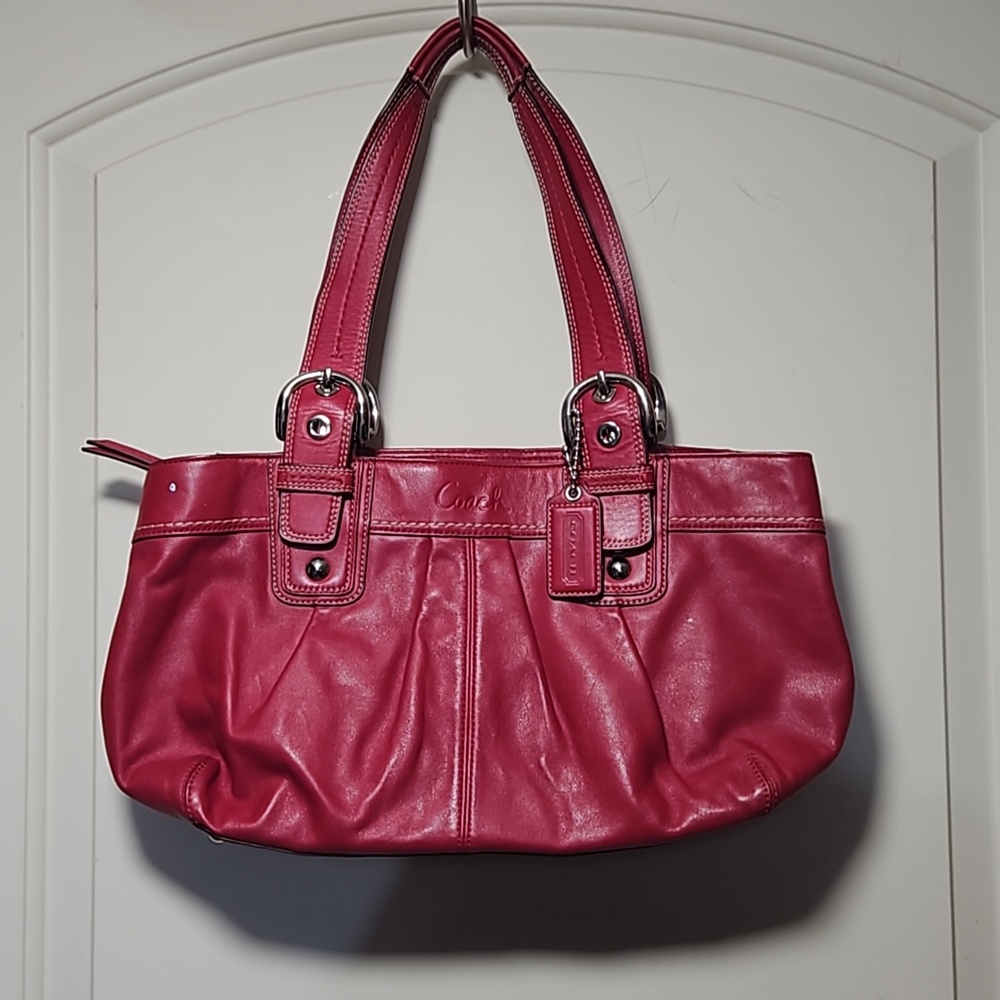Red Coach bag